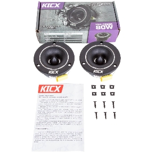 Колонки автомобильные Kicx DTC 36 ver.2 (без решетки) 80Вт 103дБ 4Ом 7.2 см (3 дюйм) (ком.: 2кол.) твитер однополосные