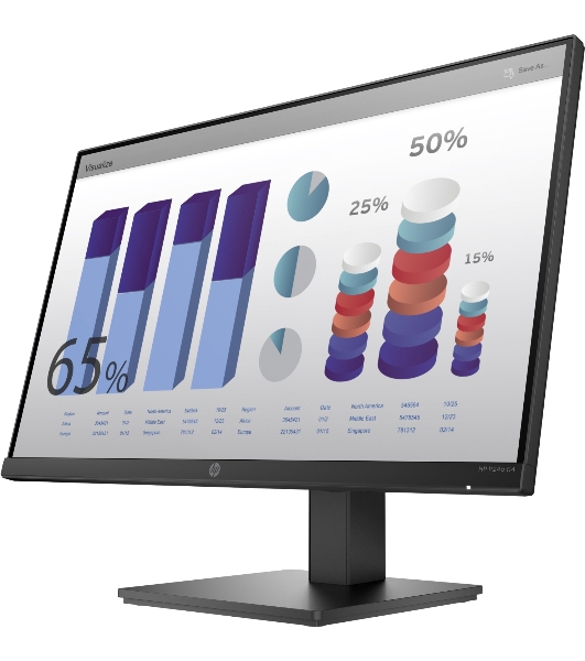 Монитор 23.8' HP P24q G4 IPS 2560x1440, 60 Гц, 5 мс, 16:9, 250 кд/м2, 1xHDMI, 1xVGA, черный.