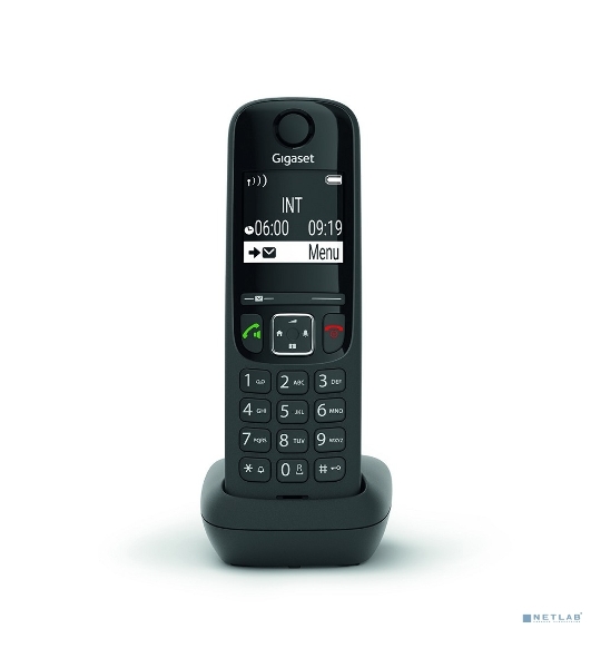 Дополнительная трубка Dect Gigaset AS690HX черный для AS690