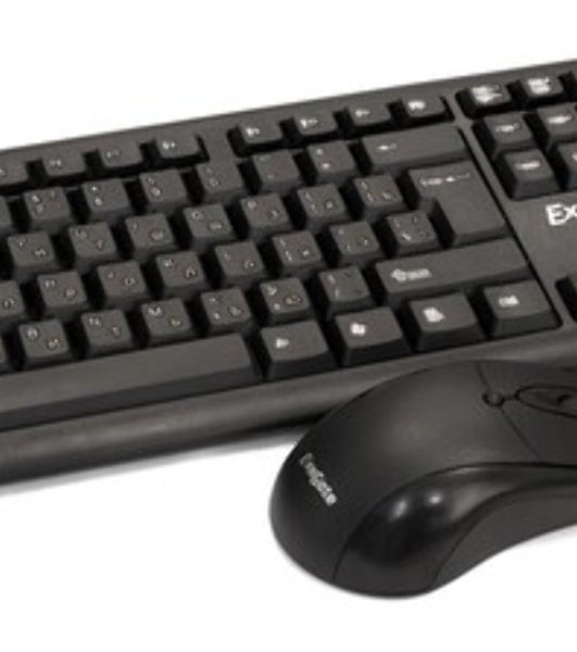 Комплект клавиатура+мышь ExeGate MK150 проводной, USB, 1200 DPI, чёрный