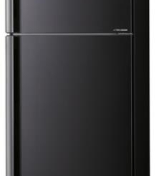 Холодильник Sharp SJ-XE55PMBK черный двухкамерный 388/148л морозилка сверху, No Frost