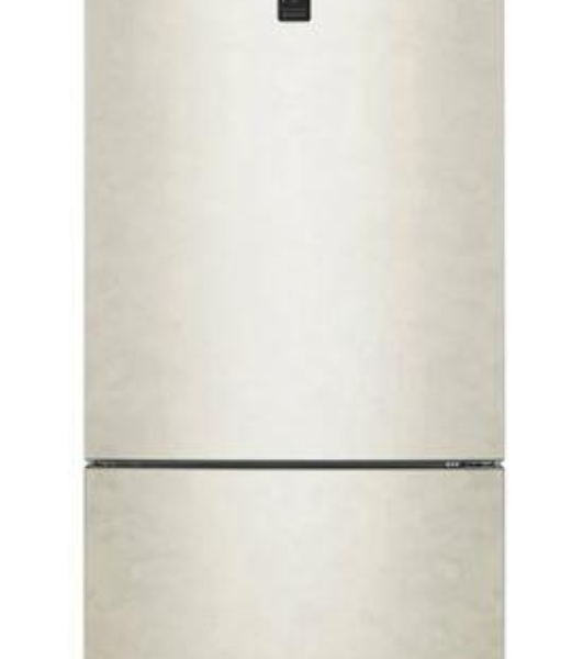 Холодильник LG GC-B569PECM бежевый глянц. двухкамерный инвертер 329/122л морозилка снизу, No Frost
