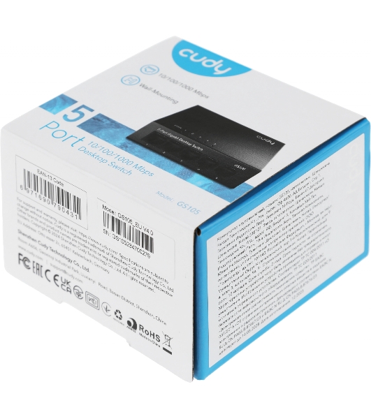 Коммутатор Cudy GS105, 5×1 Гбит/с