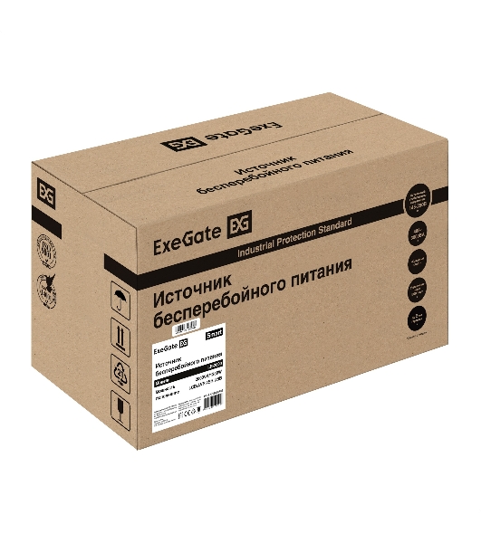 Источник бесперебойного питания ExeGate Smart LB-2000.LCD.AVR.4SH.USB (2000VA/1200W, цветной LCD, AVR, 4*Schuko, USB, батарея 12V 9Ah - 2 шт., металлический корпус, Black)