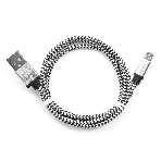 Кабель Gembird USB 2.0 Cablexpert AM/microBM 5P, 1м, нейлоновая оплетка, алюминиевые разъемы, серебристый, пакет, фото3
