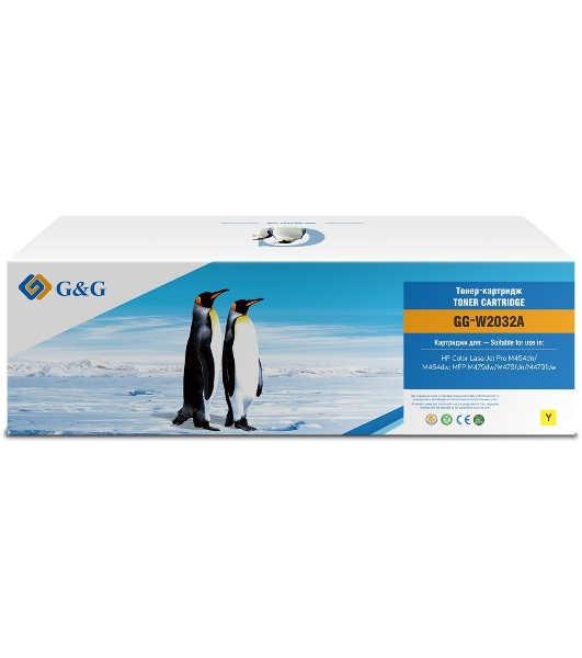 Картридж лазерный G&G GG-W2032A, 415A желтый (2100 стр.) для HP LJ M454/MFP M479