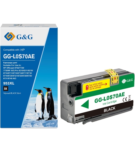 Картридж струйный G&G GG-L0S70AE черный (58мл) для HP OJ Pro 7740/8210/8218/8710/8715