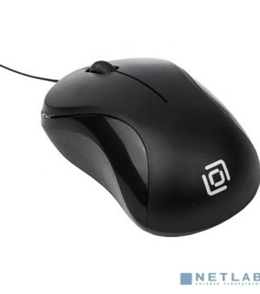 Мышь проводная Oklick 115SR черный, 1000 dpi, USB, кнопки - 3