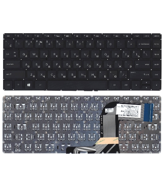 Клавиатура для ноутбука HP Envy 14-u черная с подсветкой