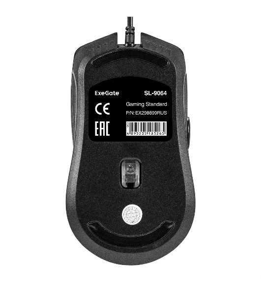 Мышь проводная ExeGate Professional Standard SL-9064 черный, 3600 dpi, USB, кнопки - 6