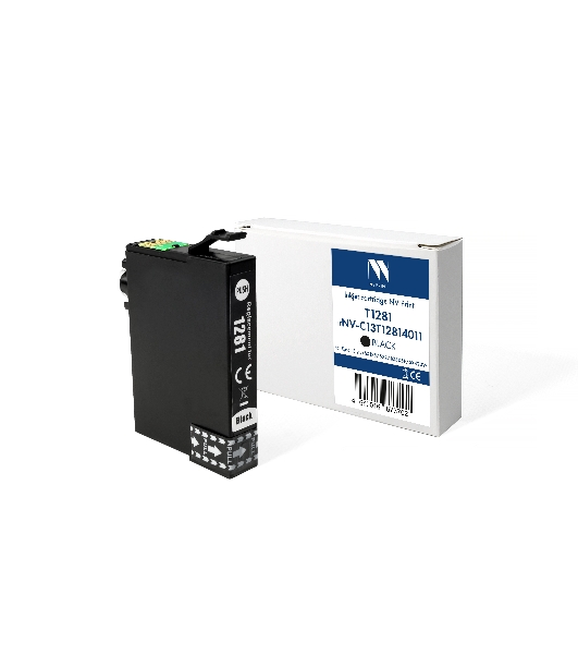 Картридж струйный NVPrint T1281 (NV-C13T12814011) черный для Epson Stylus SX125/S22/BX305F/SX420W (15 мл) совместимый