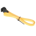 Кабель интерфейсный SATA Cablexpert CC-SATAM-DATA90-YL-50CM, Sata3 7pin/7pin, мет.защелка, угловой разъем, 50 см, желтый, пакет, фото3