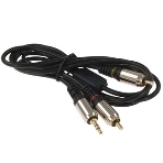 Кабель аудио Cablexpert CCAB-02-35M2RM-1.5MB. 3.5 Jack(M)/2х RCA (M), черный, 1.5м, блистер, фото5