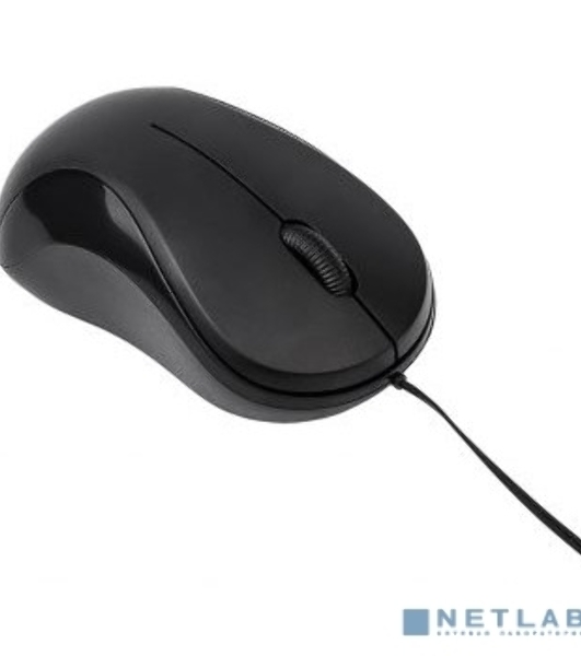 Мышь проводная Oklick 115SR черный, 1000 dpi, USB, кнопки - 3