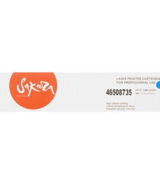 Картридж Sakura 46508735 для OKI C332/MC363, голубой, 3 000 к.