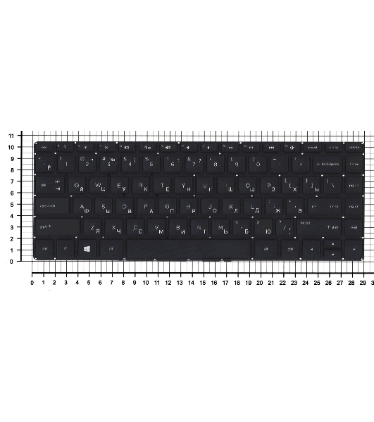 Клавиатура для ноутбука HP Envy 14-u черная с подсветкой