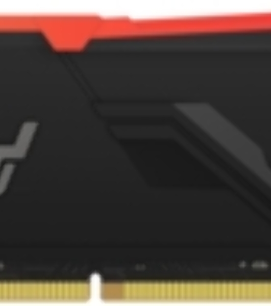 Оперативная память Kingston Fury Beast, DDR4, 16GB (1x16GB), 3600MHz, CL18, DIMM, с радиатором, RGB, черный