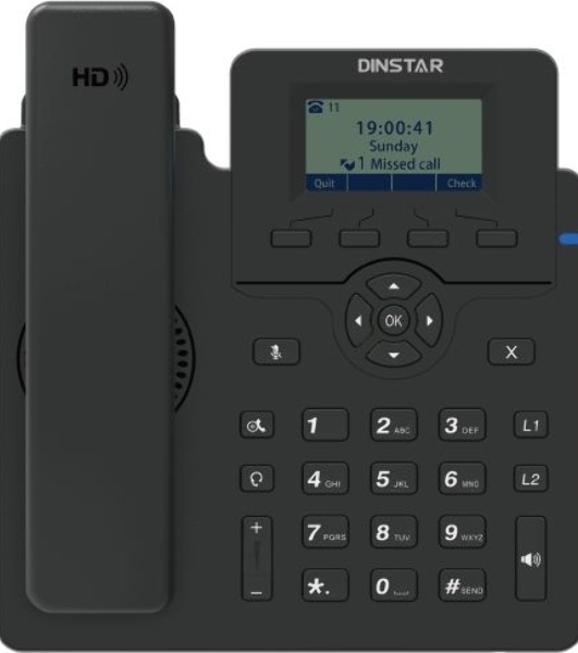 Телефон IP Dinstar C60SP черный