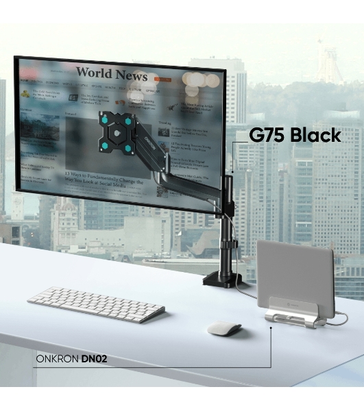 Кронштейн для монитора ONKRON 13'-34' настольный, черный G75