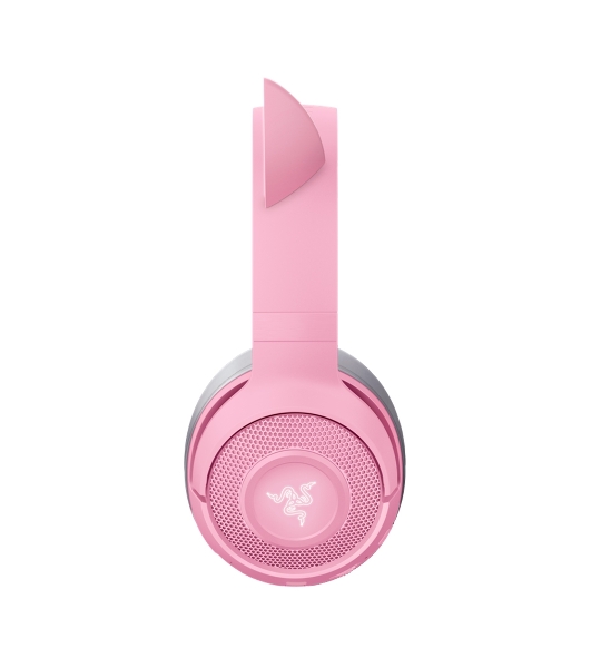 Беспроводные наушники Razer Kraken Kitty V2 BT Quartz Edition розовый, охватывающие, Bluetooth, RGB-подсветка (ушки), до 40 ч