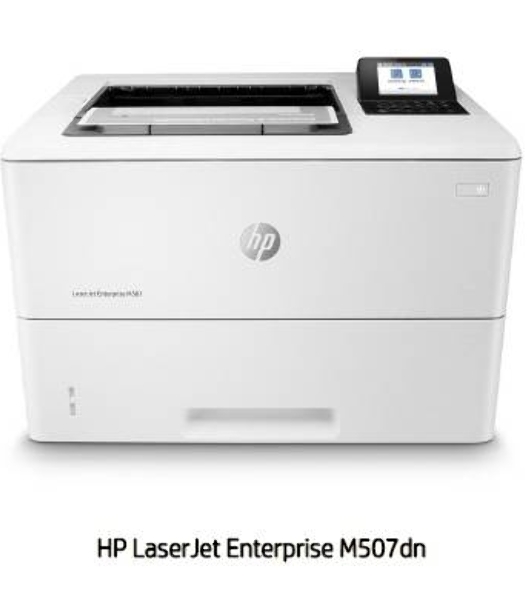 Принтер лазерный HP LaserJet Enterprise M507dn (1PV87A), A4, ч/б, печ. до 43 стр/мин, 1200 x 1200 dpi, USB, RJ-45, Air Print, Mopria