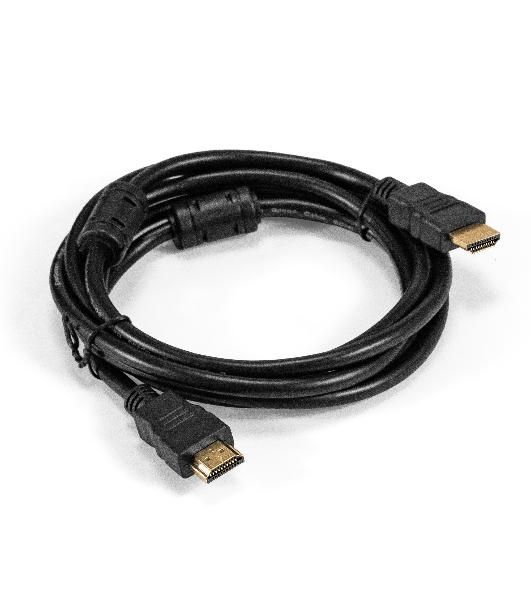 Кабель HDMI ExeGate EX-CC-HDMI-2.0F (19M/19M, 2м, v1.4b, ферритовые кольца, позолоченные контакты)