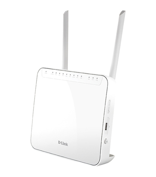Маршрутизатор DVG-5402G/R1A AC1200 Wi-Fi Router, 1000Base-T WAN, 4x1000Base-T LAN, 2x5dBi external antennas, 2xFXS+USB ports, 3G/LTE support