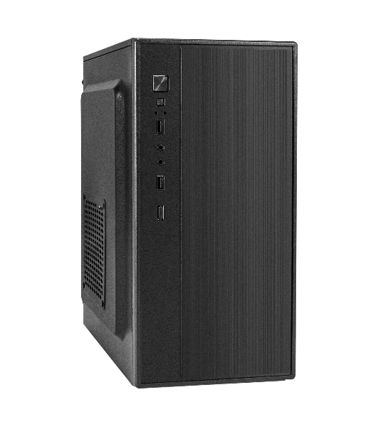 Компьютерный корпус Minitower ExeGate BAA-408 (mATX, без БП, 2хUSB, HD Audio, черный)