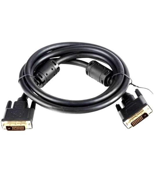 Кабель DVI-D--DVI-D Dual link 25M/25M, экран, феррит.кольца, 1.8м Telecom TCG441D-1.8M
