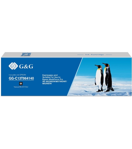 Картридж струйный G&G GG-C13T964140 черный (5000 стр., 97 мл) для Epson WorkForce Pro WF-M5299DW/M5799DWF/M5298DW