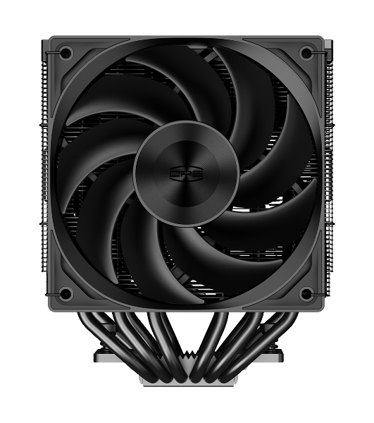 Кулер для процессора PCCooler RZ620 BK (260W, 4-pin PWM, 157.5мм, Al/Cu, 6x6мм, 1x120мм, 86.73CFM, 32dBA, 2200RPM, S: 1851/1700/1200/115X, AM5/AM4, черный)