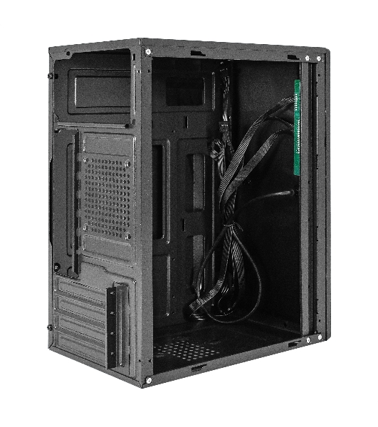 Компьютерный корпус Minitower ExeGate BAA-408 (mATX, без БП, 2хUSB, HD Audio, черный)