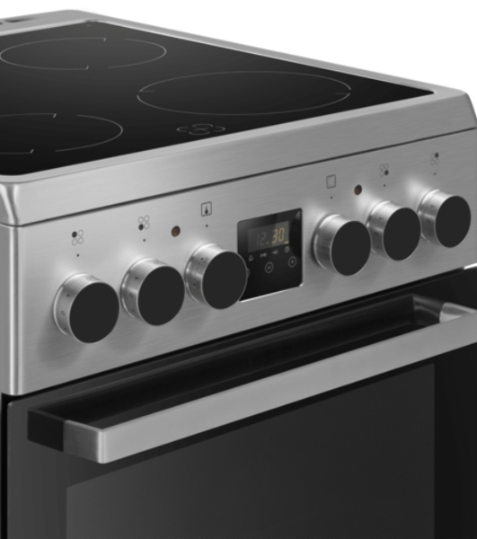 Плита электрическая Maunfeld MEC55CS08D серебристый, конфорок 4 шт, духовка 60 л, 50 см x 85 см x 60 см