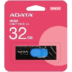 Флешка USB ADATA UV320 (AUV320-32G-RBKBL), 32Gb, USB 3.2 Gen 1, R/W 100/30, черный/голубой, фото5