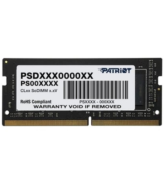 Оперативная память Patriot Signature, DDR4, 16GB (1x16 GB), 3200 MHz, CL22, SO-DIMM