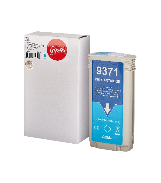 Картридж струйный Sakura C9371A (№72 Cyan) для HP, голубой, 130 мл.