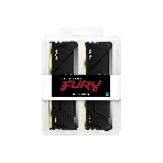 Оперативная память Kingston Fury Beast, DDR4, 32GB (2x16GB), 3200MHz, CL16, DIMM, с радиатором, RGB, черный, фото5