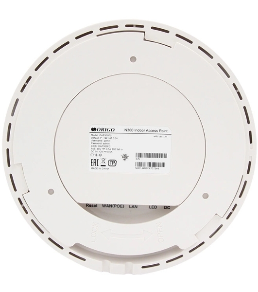 Точка доступа Origo OAP300FC (OAP300FC/A1A) N300 10/100BASE-TX белый