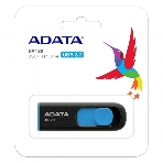 Флешка USB ADATA UV128 (AUV128-128G-RBE), 128Gb, USB 3.0, R/W 100/30, черный/синий, фото4