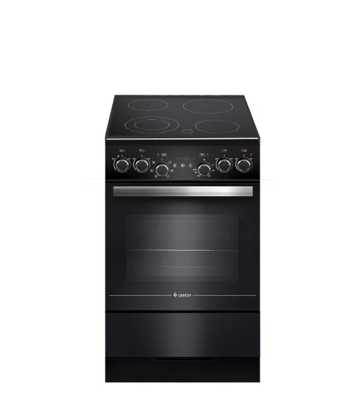 Плита электрическая Gefest ЭП Н Д 5560-03 0057 черный, конфорок 4 электрических, духовка 55 л, 50 см x 85 см x 58.5 см