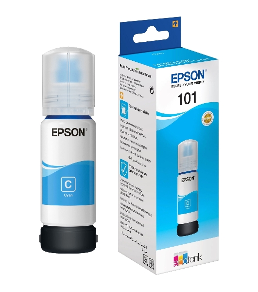 Картридж струйный Epson L101 C13T03V24A синий (70мл) для Epson L4150/L4160/L6160/L6170/L6190