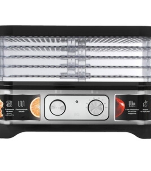 Сушилка для овощей и фруктов BQ FD1000 Black-steel