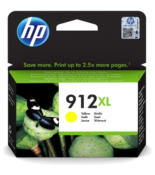 Картридж струйный HP 912XL 3YL83AE желтый увеличенной емкости (825 стр) для HP OfficeJet 801x, 802x