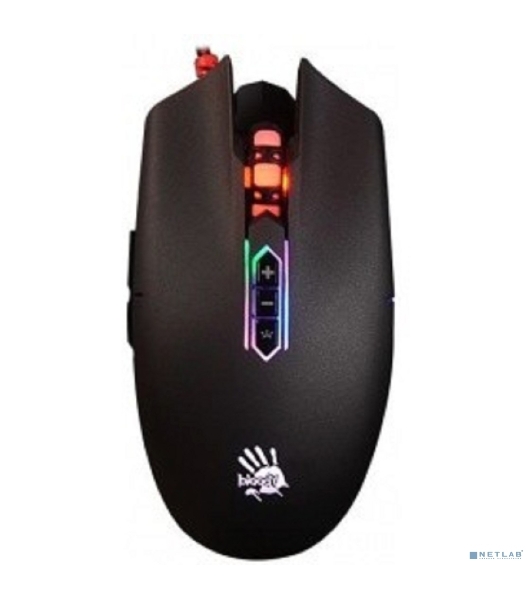 Мышь проводная A4Tech Bloody Q80 черный, 3200 dpi, USB, кнопки - 8