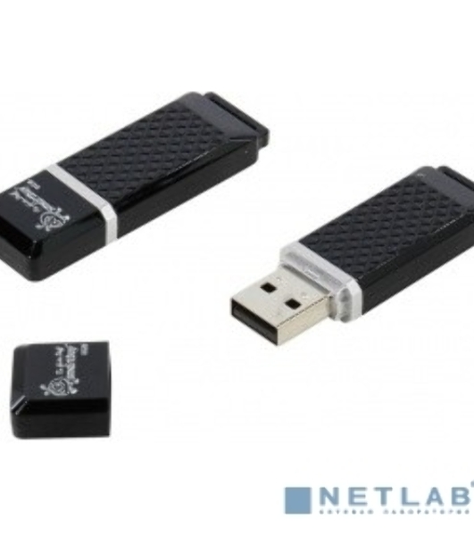 Флешка USB Smartbuy Quartz black (SB8GBQZ-K), 8Gb, USB 2.0, R/W 15/5, черный