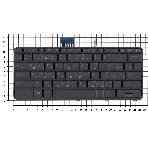 Клавиатура для ноутбука HP EliteBook Folio 1020 G1 черная с подсветкой, фото2