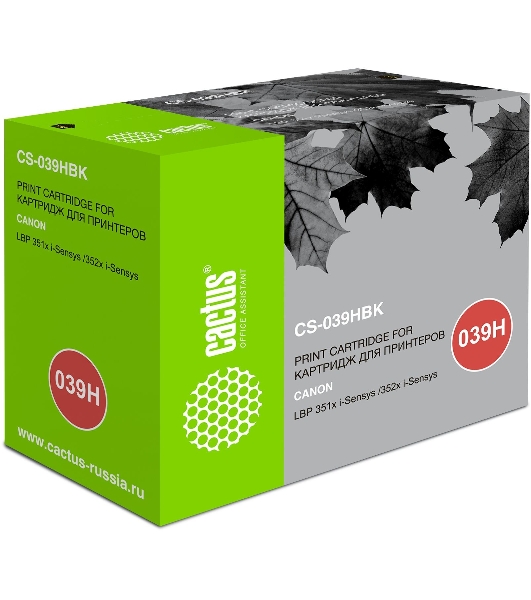 Картридж лазерный Cactus CS-039HBK черный (25000 стр.) для Canon LBP 351x i-Sensys/352x i-Sensys