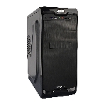 Компьютерный корпус Miditower ExeGate UN-604 Black, ATX, (UN500, 120мм) 2хUSB+2хUSB 3.0, Audio, фото 1