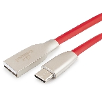 Кабель USB2.0 Cablexpert CC-G-USBC01R-1M, AM/Type-C, серия Gold, длина 1м, красный, блистер, фото 1