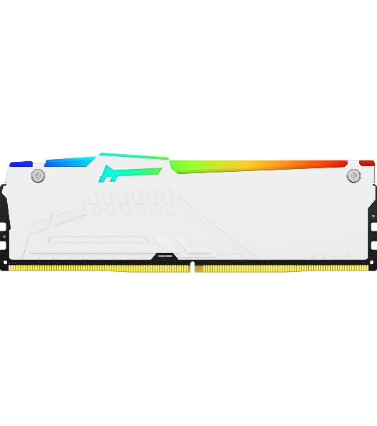 Оперативная память Kingston Fury Beast, DDR5, 16Gb (1x16Gb), 5600MHz, CL40, DIMM, радиатор, RGB, белый